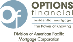 options financial residential mortgage logo